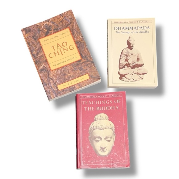 Set Of 3 Pocket Eastern Philosophy Books Tao Ching Buddha Buddhism Spiritual - Picture 1 of 16